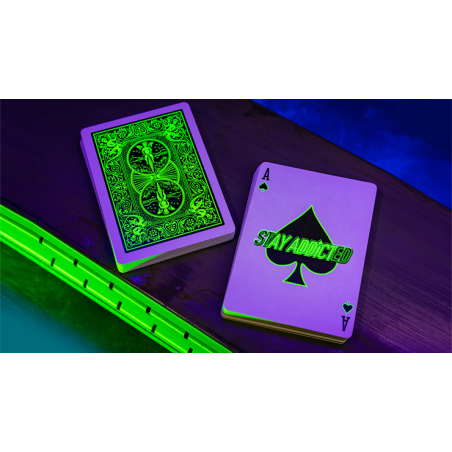 Cartes Bicycle Neon Edition Glow in the Dark - Rider Back