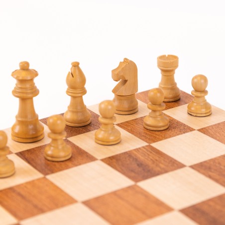 Jeu d'échecs magnétique pliant acacia 30cm