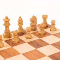 Jeu d'échecs magnétique pliant acacia 30cm