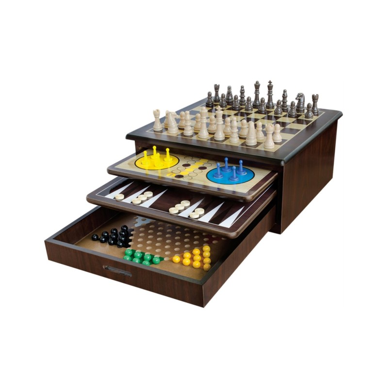 MON COFFRET DE JEUX TRADITIONNELS - pions en bois et livret de règles MON COFFRET DE JEUX TRADITIONNELS - pions en bois et livret de règles