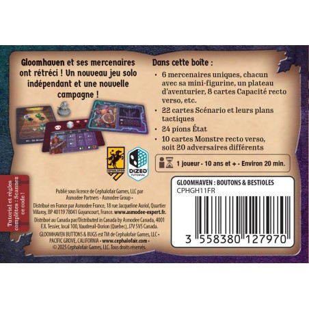 Gloomhaven Boutons & Bestioles
