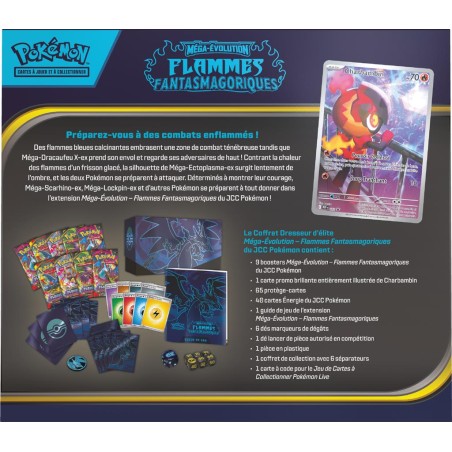 Pokemon ETB Méga-Evolution 02 Flammes Fantasmagoriques