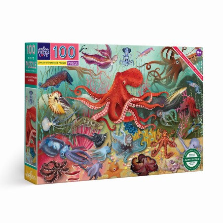 Puzzle 100 pièces - Love of Octopuses & Friends