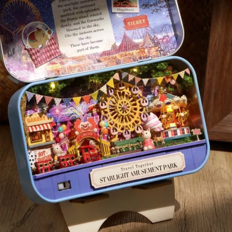 Book Nook Boite Métal Fête Foraine