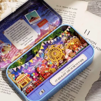 Book Nook Boite Métal Fête Foraine