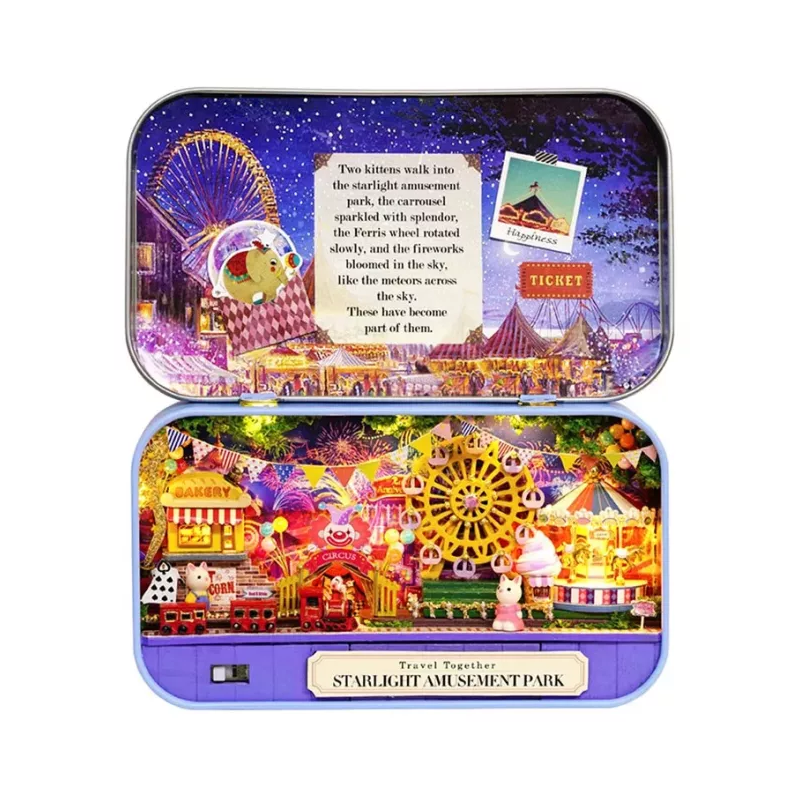 Book Nook Boite Métal Fête Foraine