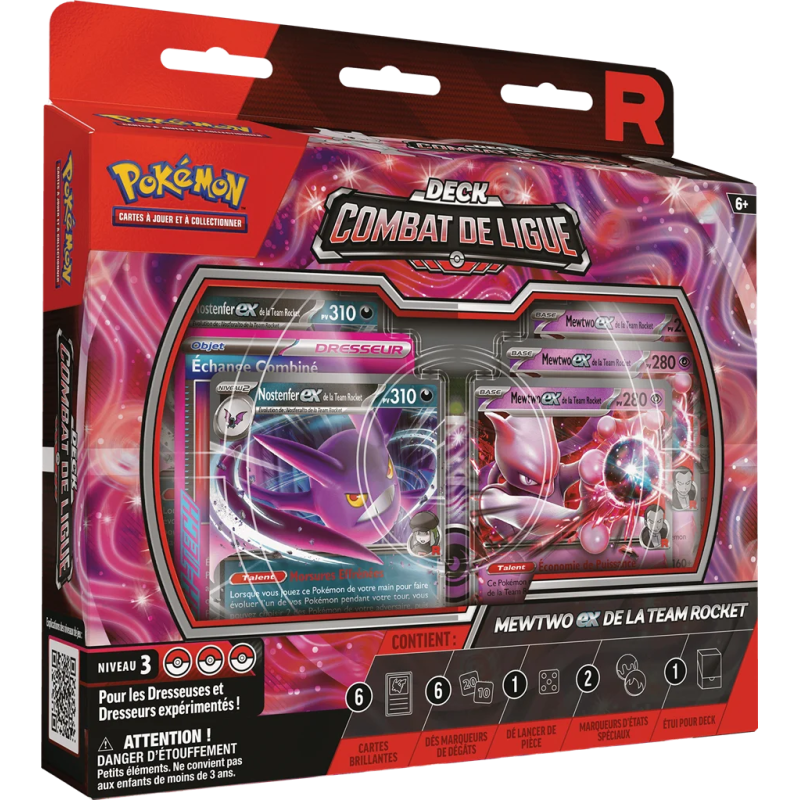 Pokémon Coffret Combat de Ligue Mewtwo Ex de la Team Rocket