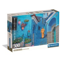 Puzzle 500 pièces - Blue Street of Chefchaouen
