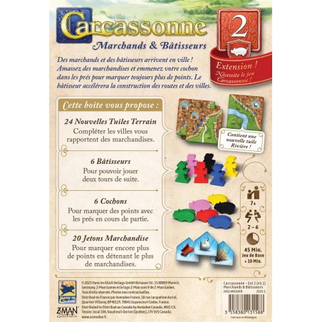 Carcassonne : Marchands et Bâtisseurs - Extension n°2