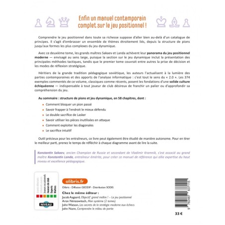 Manuel Complet du Jeu Positionnel Tome 2 - Sakaev et Landa