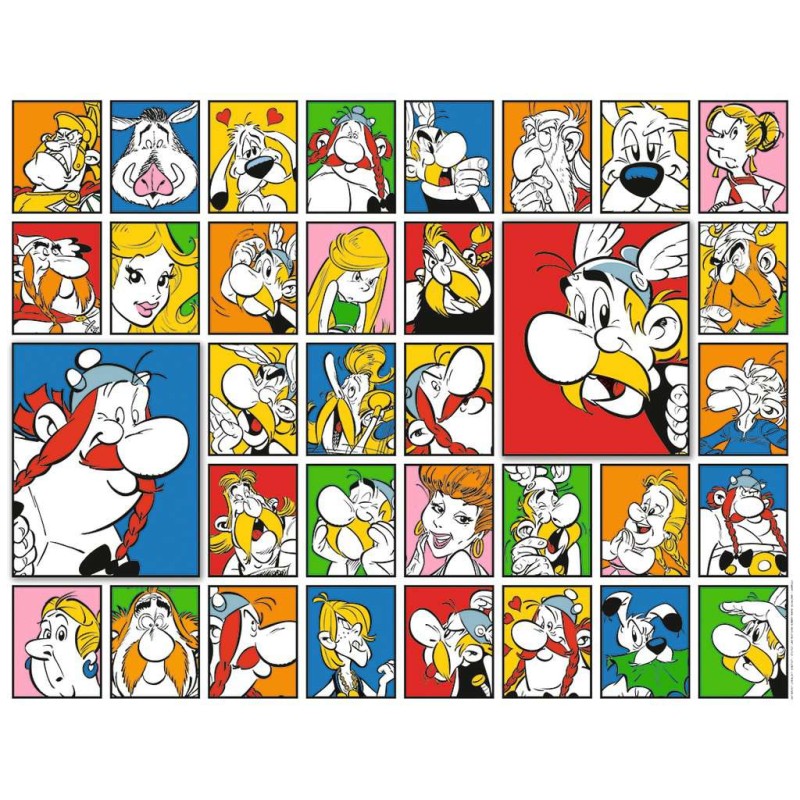 Puzzle 2000 pièces - Les portraits d'Astérix