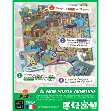 Mon Puzzle Aventure Petits Détectives