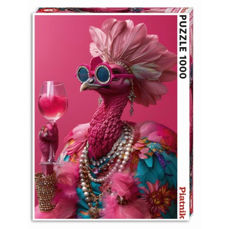 Puzzle 1000 pièces - Flamant Rose