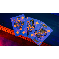 Cartes Bicycle Neon Solar Orange