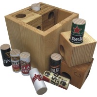 Casse-Tête Huit Canettes en Bois