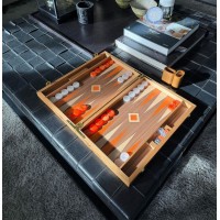 Backgammon Noyer Moka 48cm