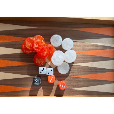 Backgammon Noyer Moka 48cm