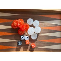 Backgammon Noyer Moka 48cm