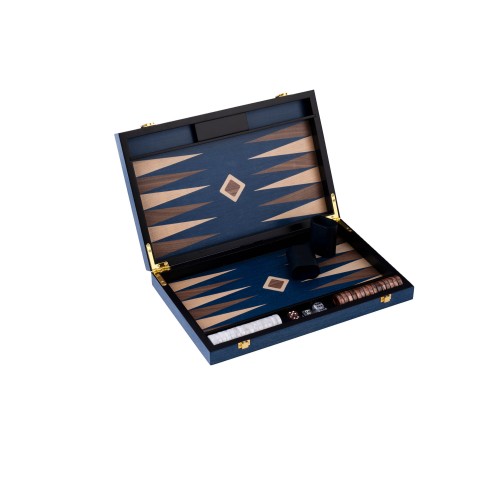 Backgammon Noyer Bleu 48cm