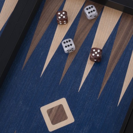 Backgammon Noyer Bleu 48cm