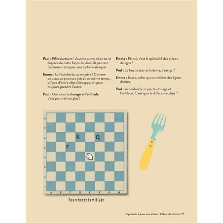 J'apprends à jouer aux échecs : Cahier d'activités