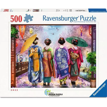Puzzle 500 pièces - Promenade Fleurie