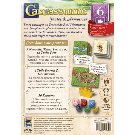 Carcassonne : Joutes et Armoiries - Extension 6