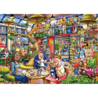 Puzzle 1000 pièces WASGIJ 28 Folie Féline !