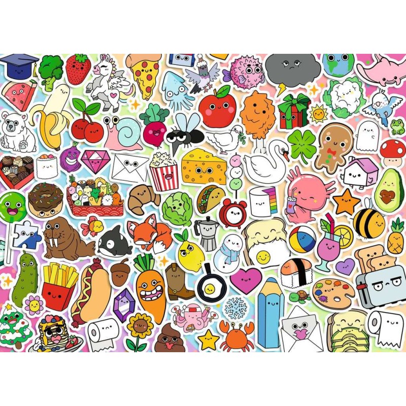 Puzzle 500 pièces - Stickers Kawaii