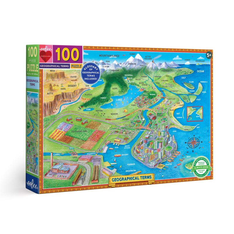 Puzzle 100 pièces - Termes Geographiques