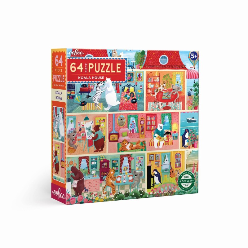 Puzzle 64 pièces - Maison des Koalas