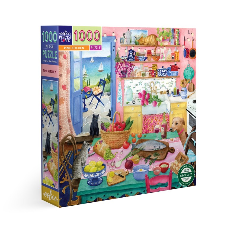 Puzzle 1000 pièces - Pink Kitchen