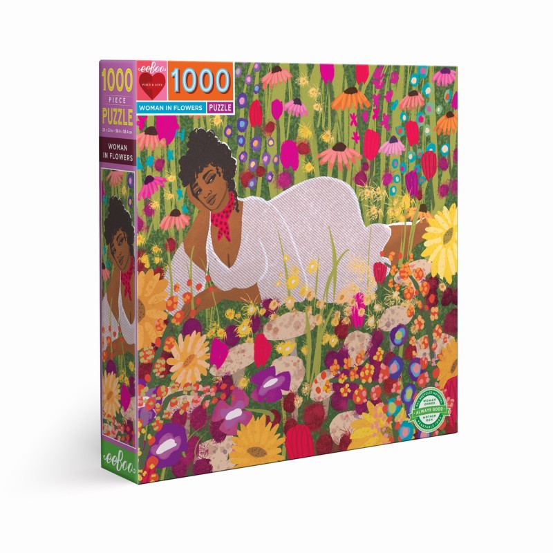 Puzzle 1000 pièces - Woman In Flowers