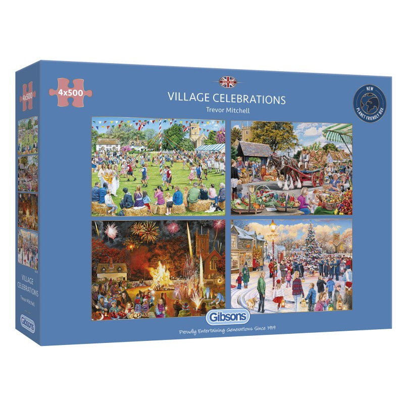 Puzzle 500 pièces - Village Celebrations 4x5
