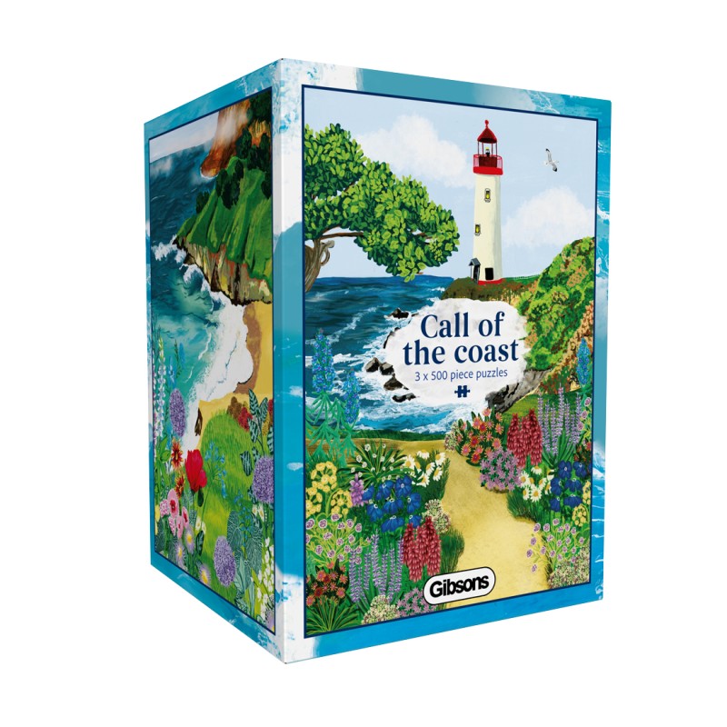 3 Puzzles 500 pièces - Call of the Coast