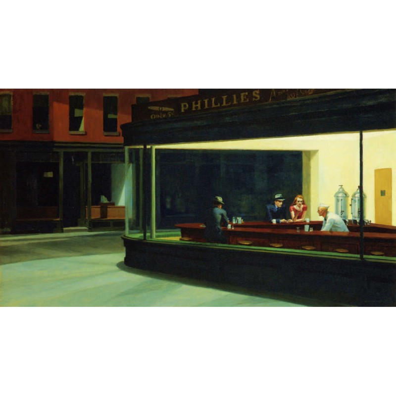Puzzle 1000 pièces - Nighthawks d'Edward Hopper