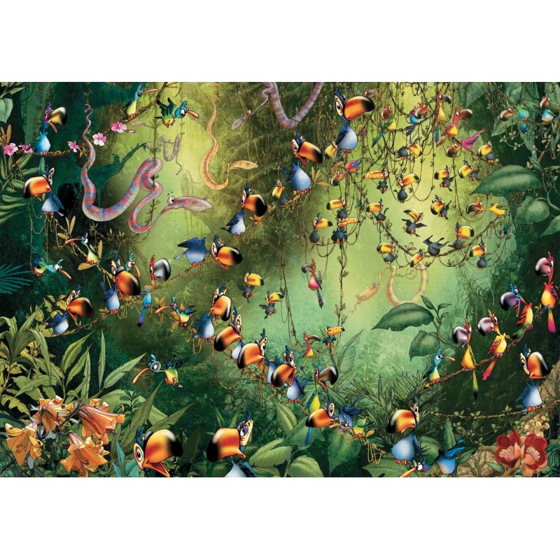 Puzzle 1000 pièces - Ruyer : Ribambelle de Toucans