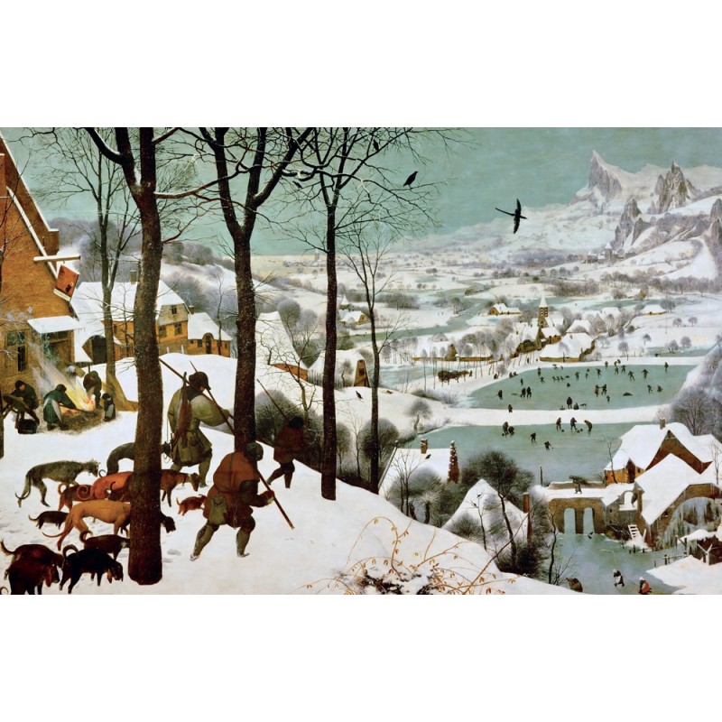 Puzzle 1000 pièces - Chasseurs Dans La Neige