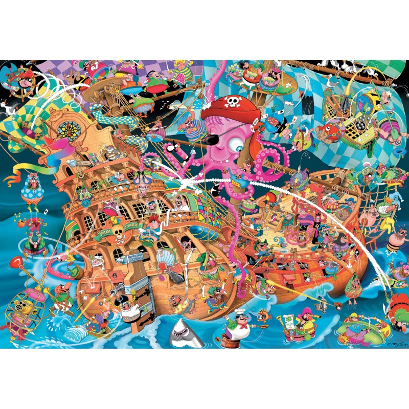 Puzzle 1000 pièces - Le Pirate Rose