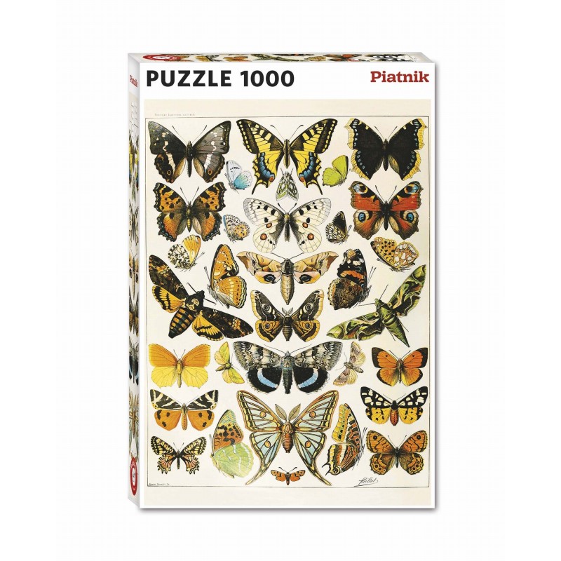 Puzzle 1000 pièces - Millot - Papillons