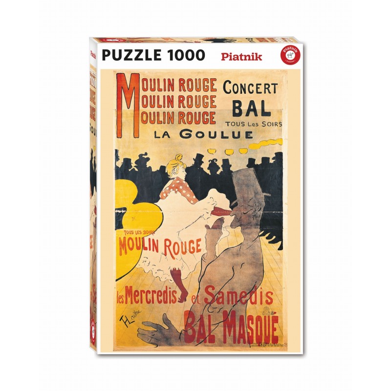 Puzzle 1000 pièces - Toulouse-Lautrec : La Goulue