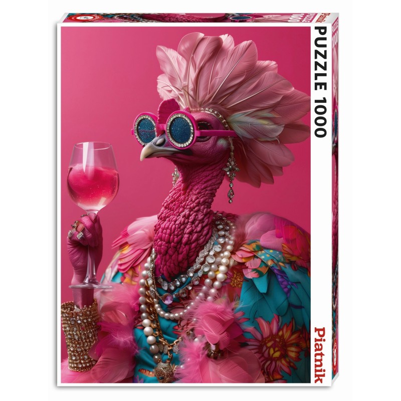 Puzzle 1000 pièces - Flamant Rose