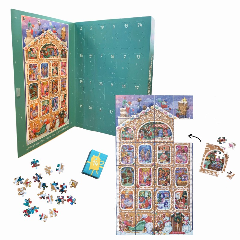 Puzzle Calendrier de l'Avent (24 x 20 pièces)