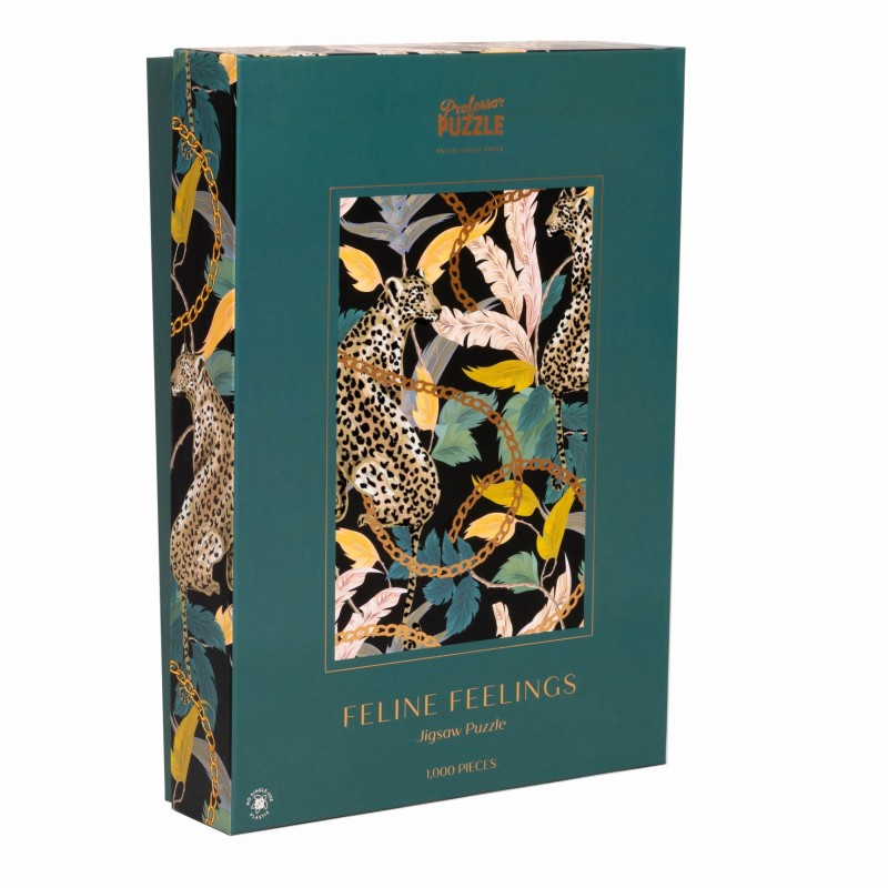Puzzle 1000 pièces - Feline Feelings Foil & Flock