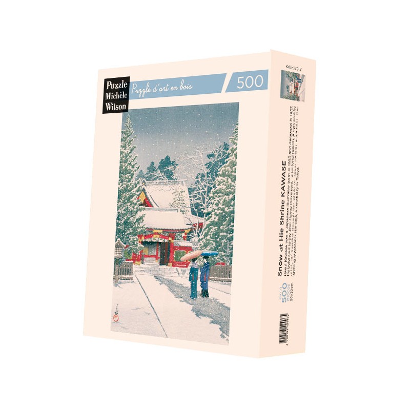 Puzzle 500 pièces - Neige A Hie-Jinja, Kawase