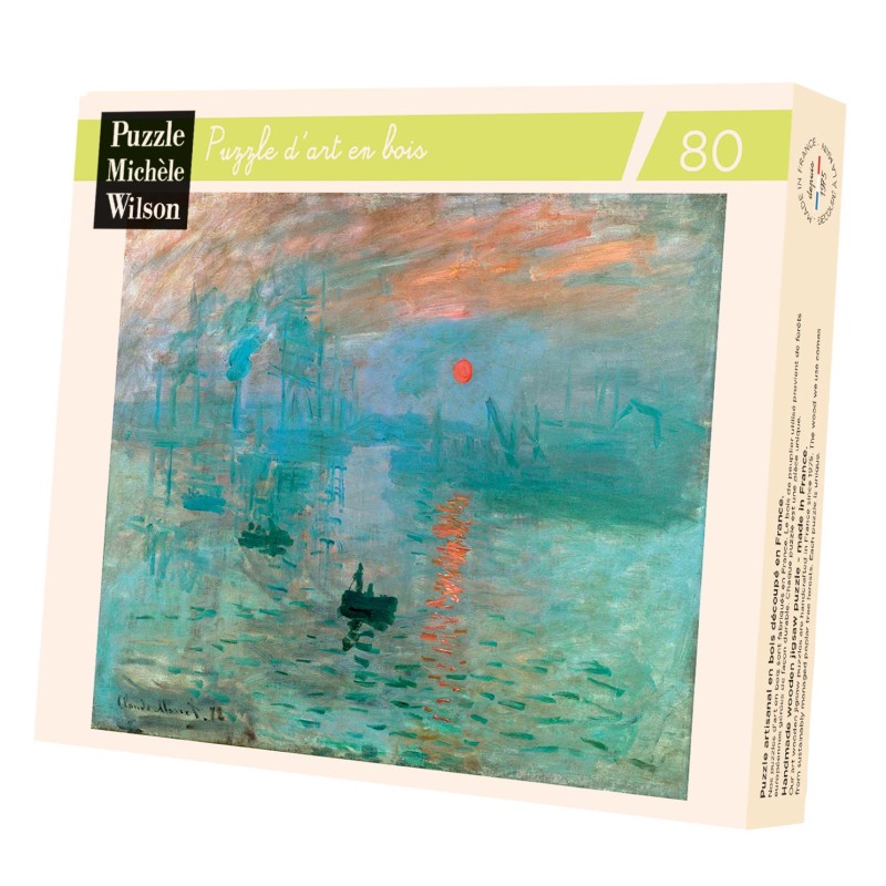 Puzzle 80 pièces - Impression Soleil Levant, Monet