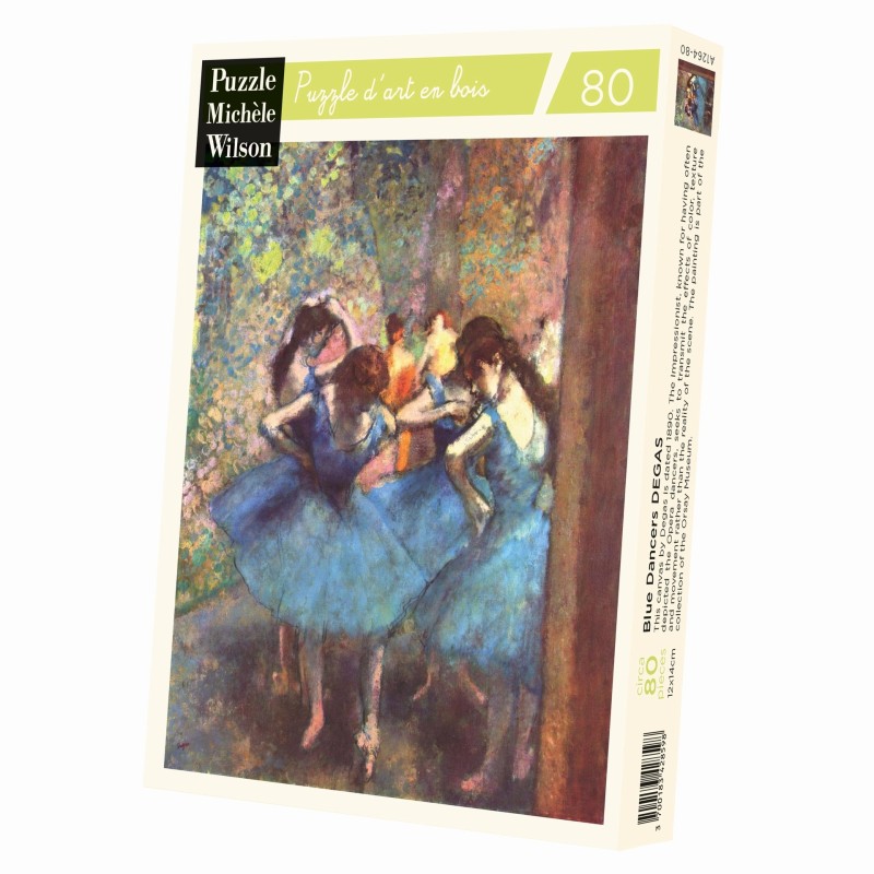 Puzzle 80 pièces - Danseuses Bleues Degas