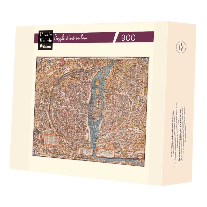 Puzzle 900 pièces - Plan De Paris Truschet Et Hoyau