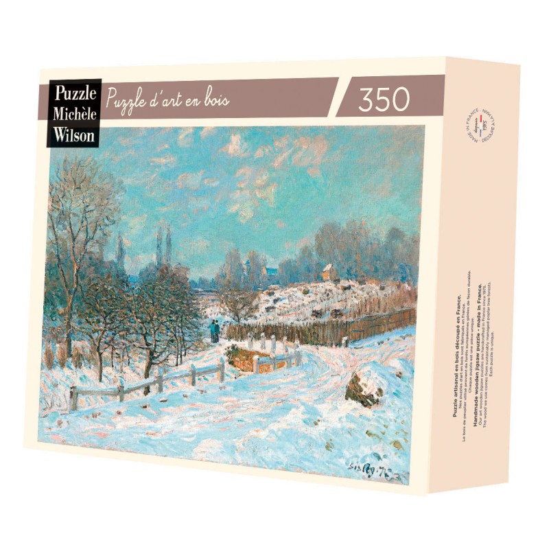 Puzzle 350 pièces - Rue De Louveciennes Enneigee Sisley