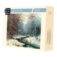 Puzzle 500 pièces - Paysage Hivernal à La Riviere Kaufman